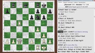 Blitz chess postmortem #975: Reti opening