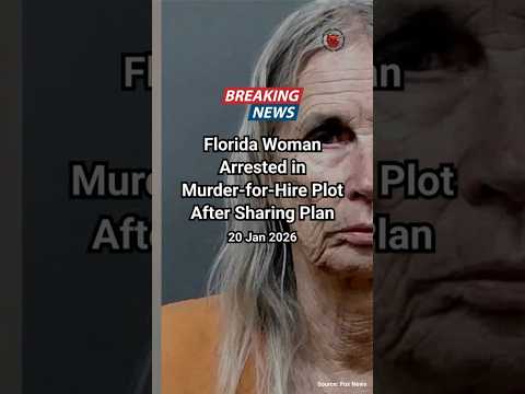 Florida Woman Arrested in Murder-for-Hire Plot After Sharing Plan 🇺🇸📰 #TrueCrime #CrimeUpdate #News