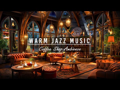 Warm Jazz Music to Work, Study, Relax ☕ Cozy Coffee Shop Ambience ~ Soothing Jazz Instrumental Music