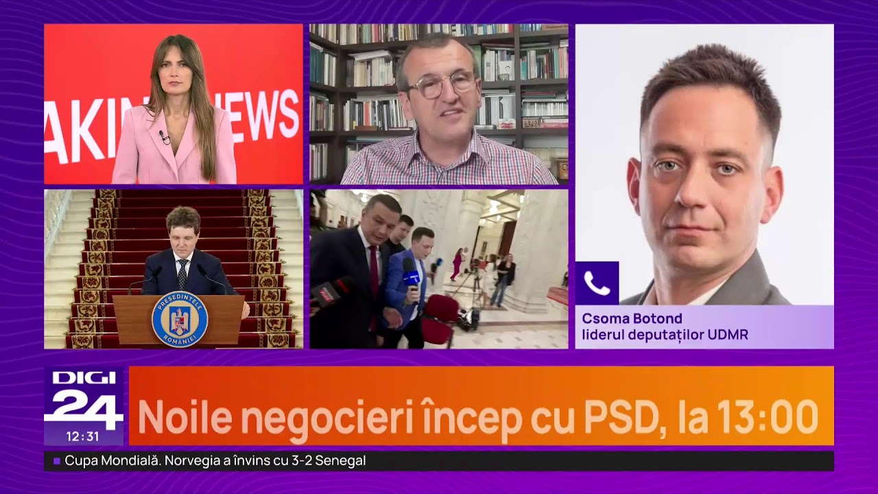 🟣 Știrile Digi24 de la ora 12 – 23 iunie 2026 | Care va fi a treia sugestie pentru funcția de premier? 🟣 Știrile Digi24 de la ora 12 – 23 iunie 2026 | Care va fi a treia sugestie pentru funcția de premier?
