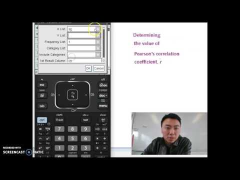 Pearson's Correlation coefficient r