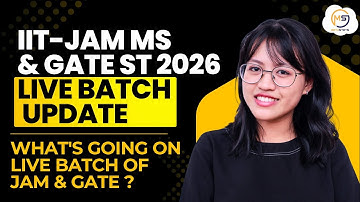 IIT-JAM MS & GATE ST 2026 Live Batch Update 🔥| What