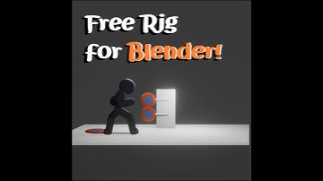 Free Stick Figure Rig for Blender 4.0+ #blender3d #animation #stickman