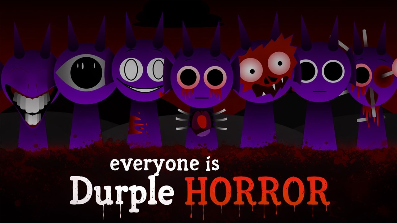 Sprunki but everyone is Durple horror