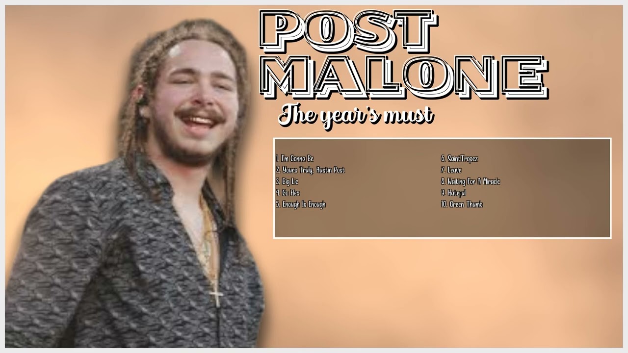 Post Malone-Hits that captivated the world-Supreme Chart-Toppers Lineup-Prominent