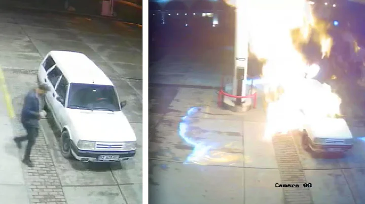 Car Explodes at Gas Station After Driver Lights Cigarette - DayDayNews