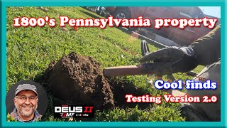 Metal Detecting • Cool finds at a 1800's Pennsylvania property! • XP Deus 2 • Friendship Ring Found