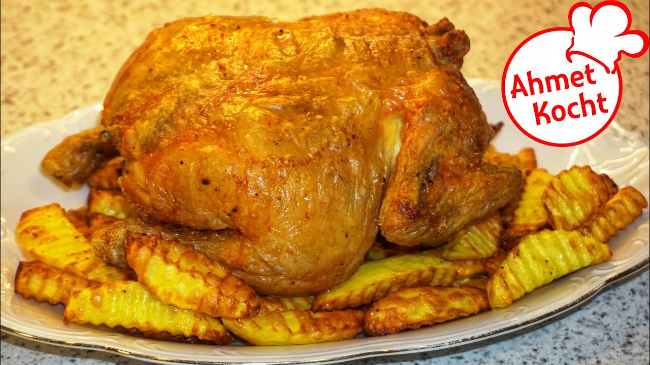 Ganzes Hühnchen mit Pommes in der Cosori Fritteuse | Ahmet Kocht | kochen | Folge 641