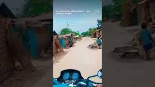 Peaceful Village Road Drive Status Video 🌾✨#VillageLife #BikeRide #BhojpuriStatus