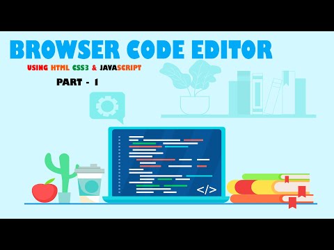 Browser Code Editor Using HTML CSS3 & JavaScript PART - 1 | JavaScript Projects | | Kaddu Code