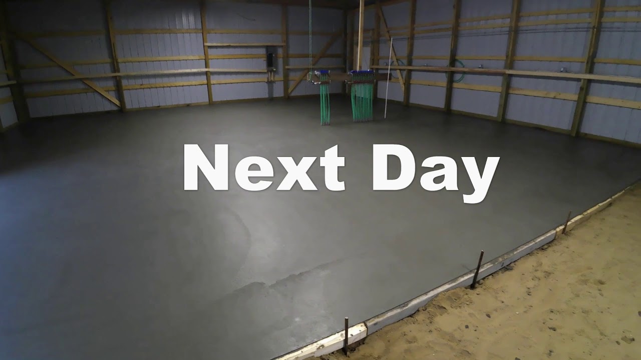 Pole Barn Shop Concrete Floor And Floor Drain Tips Youtube
