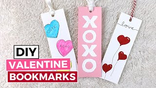 3 Easy DIY Bookmarks for Valentine's Day
