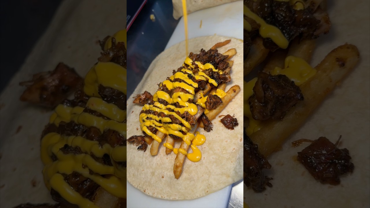 LOADED JERK CHICKEN MAC & BURRITO from The Golden Grillers in Jamaica, Queens NYC! 🍗🔥 #DEVOURPOWER