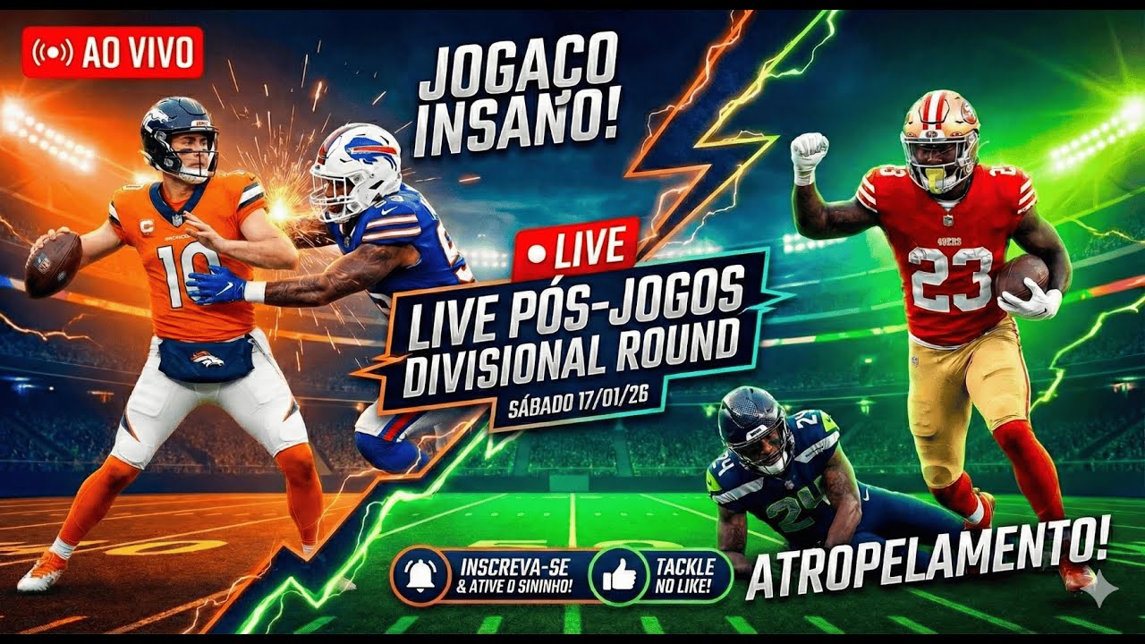 PRÉ-JOGOS DIVISIONAL ROUND DA NFL | BRONCOS MAIS UMA VIRADA! SEATTLE MAIS UM ATROPELAMENTO NO 49ERS!