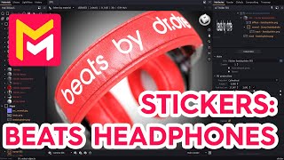 MAVERICK RENDER: 29 02 STICKERS EXAMPLE: BEATS HEADPHONES