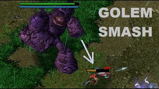 Granite Golem helps me defend | Warcraft 3 Reforged Classic gfx