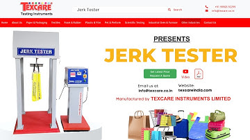 How Jerk Tester Work Video, Digital Jerk Tester, Luggage Bags, Poly Bags, Paper Bags, Trolley,