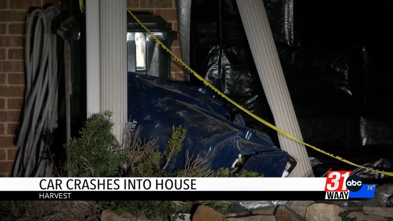 Man arrested after crashing car into Harvest home - YouTube