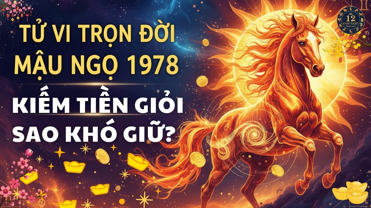 🐎 Tử Vi Trọn Đời Mậu Ngọ 1978 – Ngọn Lửa Thái Dương Và Nghịch Lý Tài Chính #tuvitrondoi #maungo1978