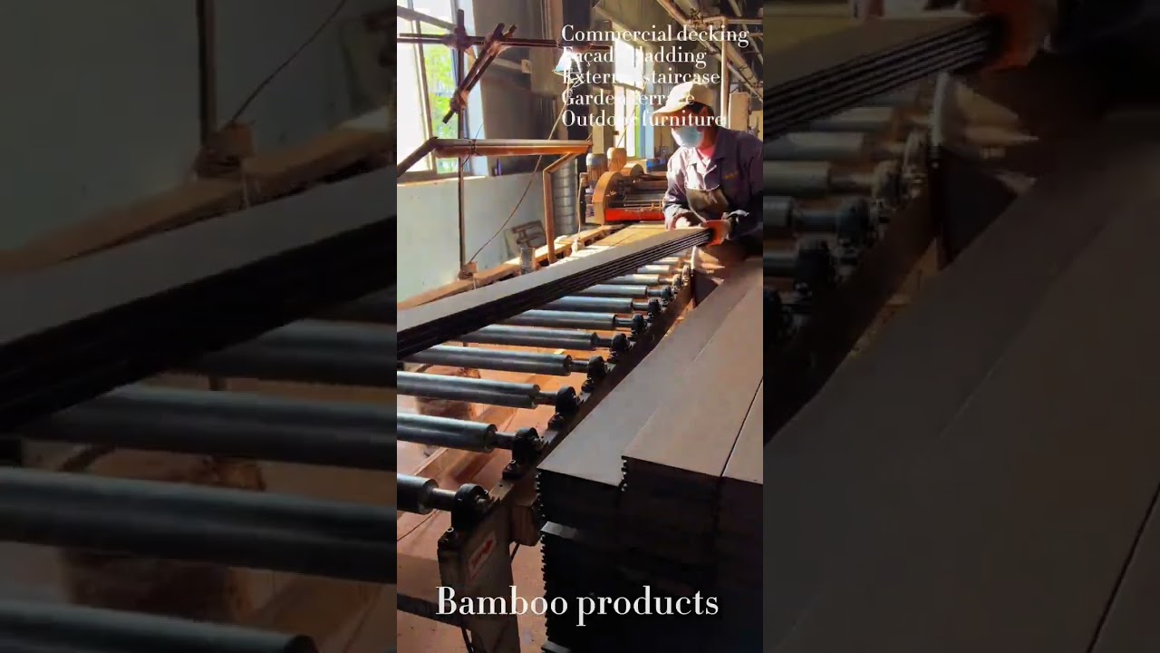 Thermo Bamboo Production Process: Sanding and Cutting in ZHUART Factory