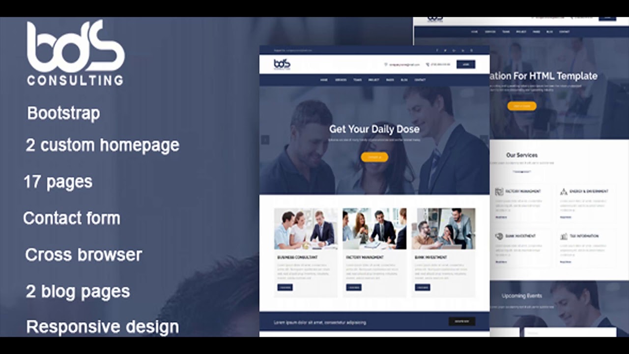 bds consulting business html template themeforest website