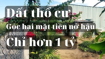 Đất thổ cư giá rẻ Cần Giuộc Long An - Góc 2 mặt tiền - Giá chỉ hơn 1 tỷ - Nở Hậu Gần Sông