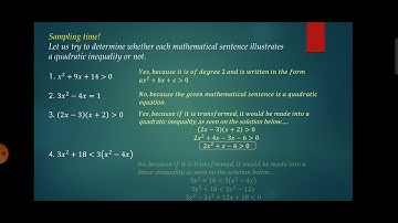 Quarter 1 Module 5 Quadratic Inequalities