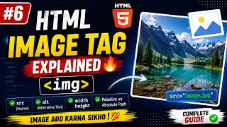 🔥 #6 HTML Image Tag Explained 🤯 | img tag, src, alt, Width, Height | HTML Tutorial in Hindi screenshot 2