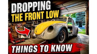 WHAT YOU NEED TO KNOW ABOUT LOWERING THE VW BEETLE FRONT END - ADJUSTABLE BEAM - NARROWED BEAM