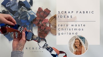 Kerstdecoratie zonder afval | Tutorial voor slinger van restjes stof