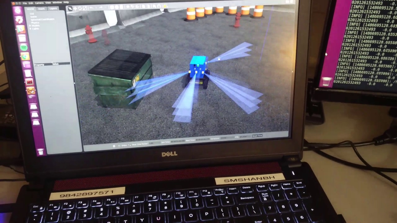 HUSKY simulation auto manual with Jetson. - YouTube