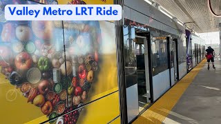 Phoenix Valley Metro RAIL Ride: McDowell Avenue to Metro Parkway 12/15/2024