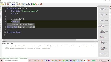 UD3 Programación PSEINT Factorial bucles TIC 1 Bachillerato IES Monterroso