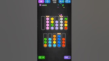 Ball Sort Level 123- Level 124#fyp #fypシ゚viral #ballsortpuzzle #sorts #ballsort #games #viralshort