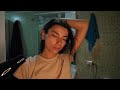 Relax with her hair dryer bathroom experience asmr