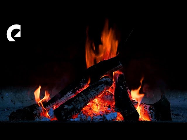 1 Hour of Relaxing Fire Sounds, Fireplace, Bonfire 🔥 class=