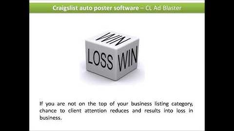 Craigslist auto poster software CL Ad Blaster