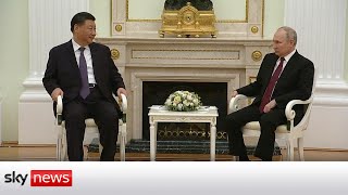 Presidents Putin and Xi meet at the Kremlin