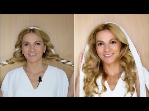 Bucle spiralate cu orice cordon sau eşarfă (Heatless Curls)