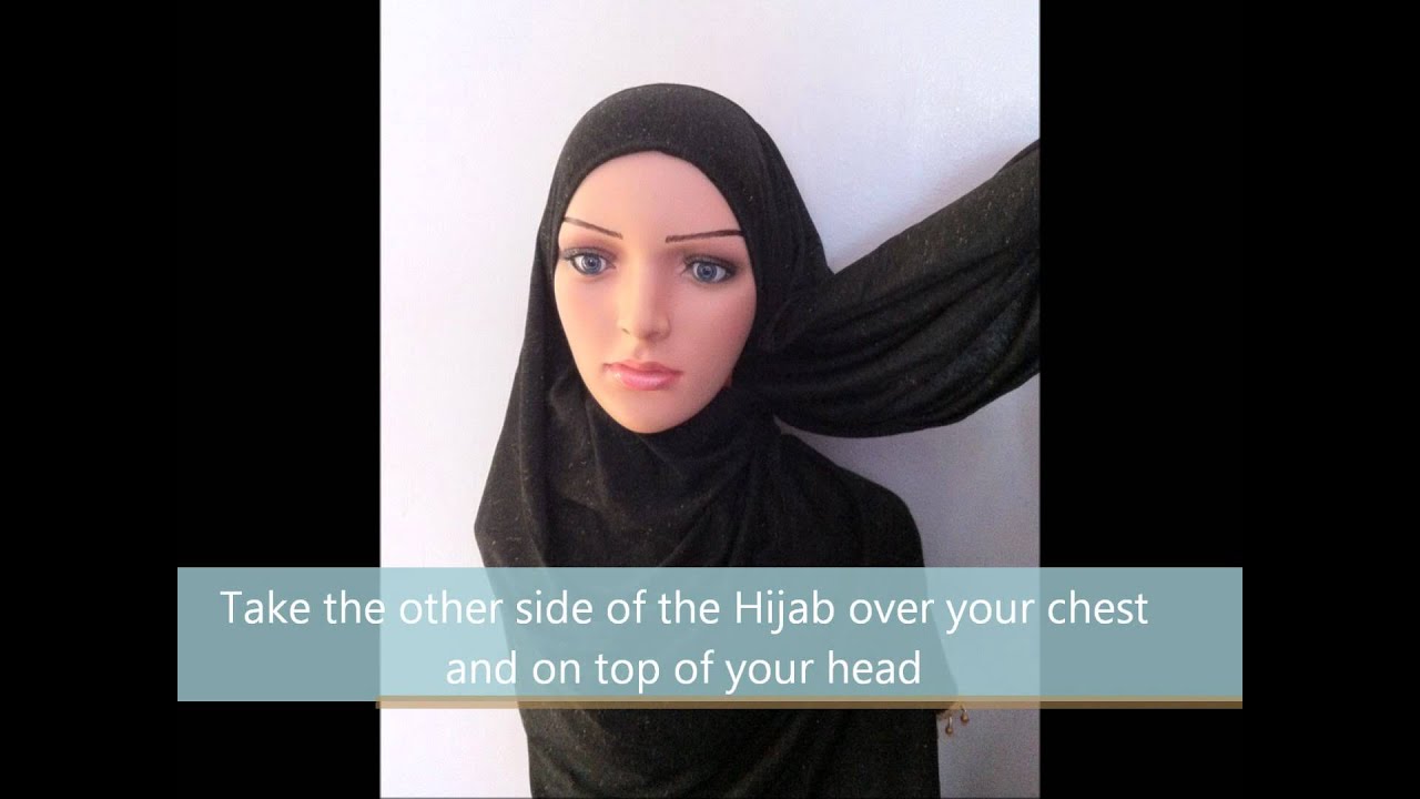 How to wear Khaleeji style Hijab - YouTube