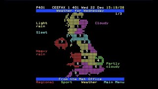 Pages from Ceefax