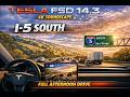 Tesla FSD14.3 4k Soundscape — Gilroy CA-152 to I-5 South, Santa Nella · Cloudy Afternoon Full Length