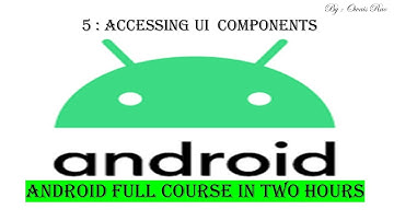 Android Accessing UI Components | Programming Master Rao