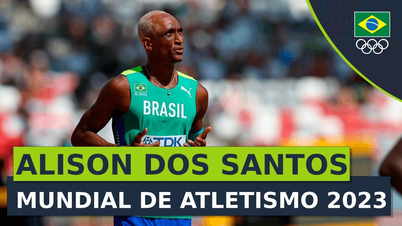 Alison dos Santos é campeão mundial dos 400 m com barreiras