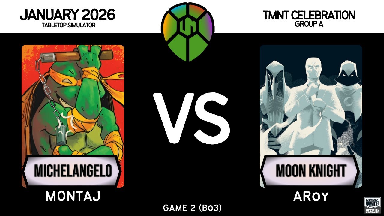 Michelangelo (Montaj) vs Moon Knight (ARoy) │ Restoration Games  - TMNT Celebration │ Game 2