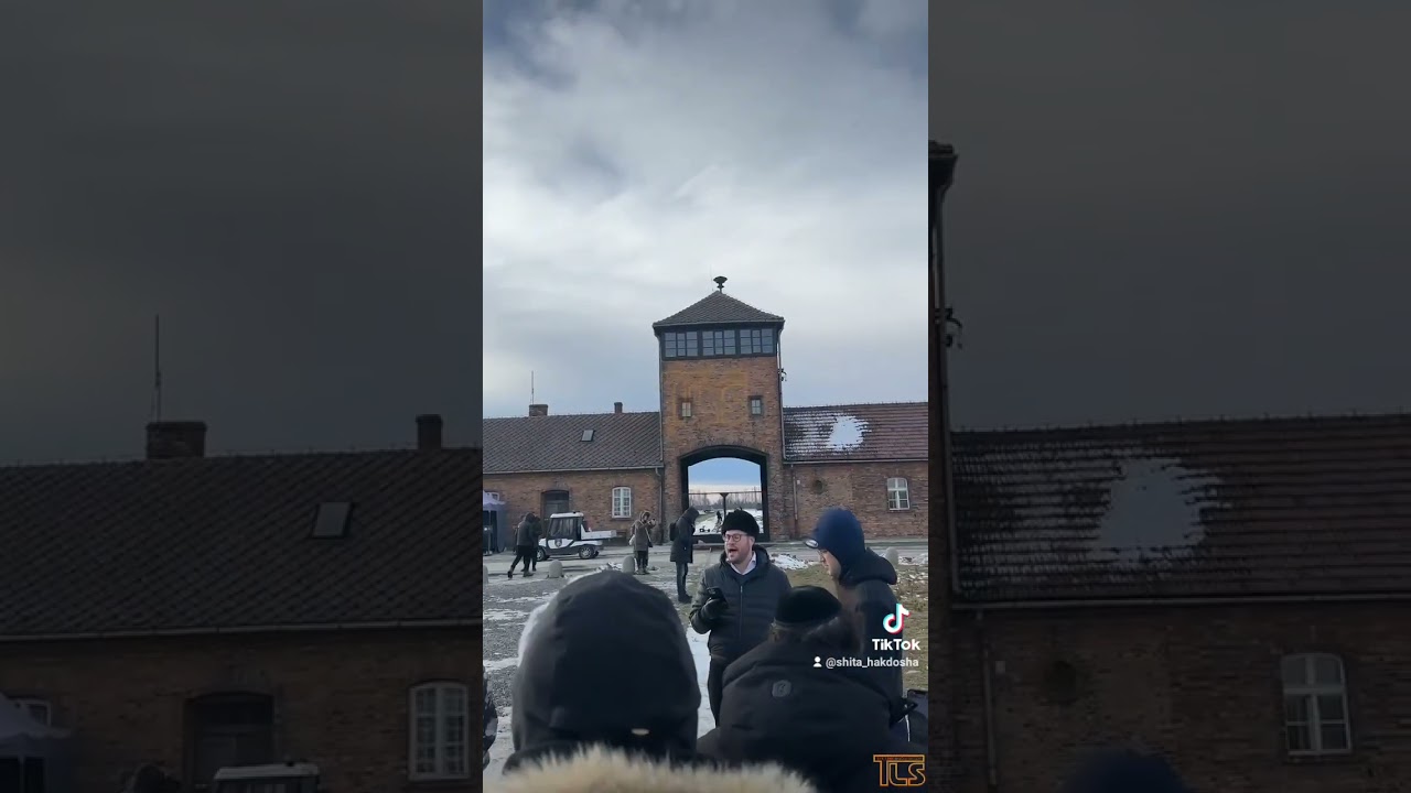 Toms River Baal Habatim visit Auschwitz with Yitzi Henkin singing Keil Malei Rachamim