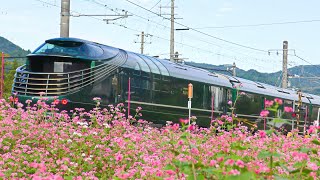 4K版 87系 トワイライトエクスプレス瑞風 第四下原踏切