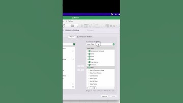 Add and Remove Tabs From Ribbon in Excel - #Excel for Mac #shorts