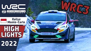 WRC3 Rally Highlights Day 3 : WRC Rallye Monte-Carlo 2022