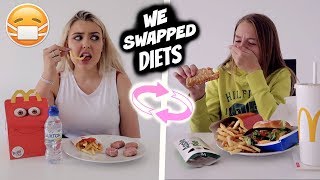 I SWAPPED DIETS WITH MY LITTLE SISTER FOR 24 HOURS!